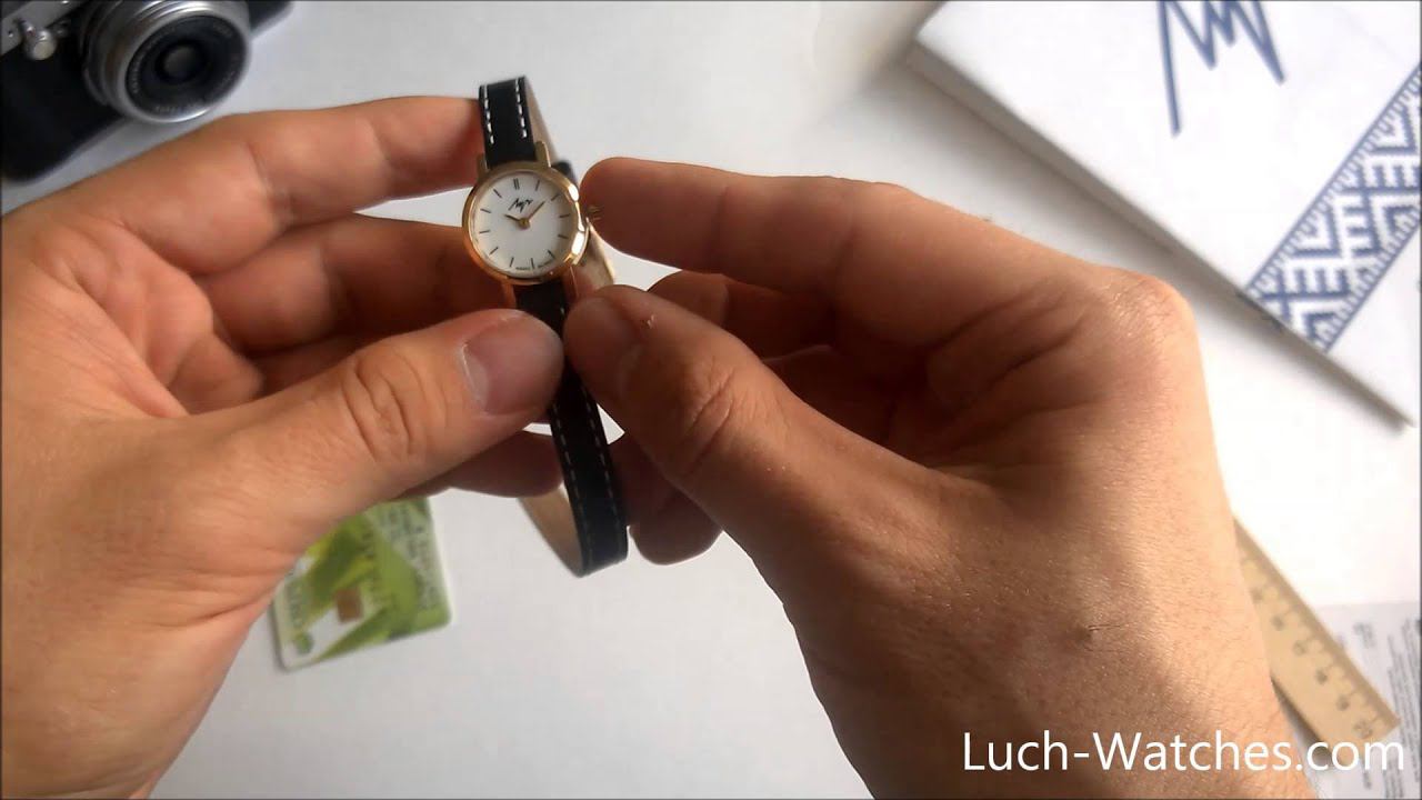 Обзор женских часов Луч 929050251 на длинном ремне смотреть онлайн