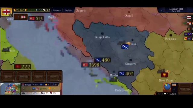 The Genoan Empire | Age of Imperialism | Age Of History 2 | 1440 Scenario смотреть онлайн