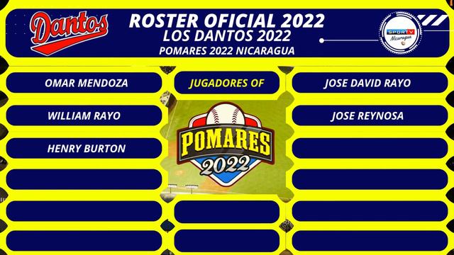 LOS DANTOS Roster Oficial Pomares 2022 Nicaragua смотреть онлайн