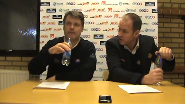 Presskonferens IK Oskarshamn - Växjö Lakers HC 2011-02-09 смотреть онлайн