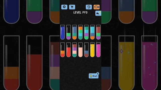 Water Color Sort Level 773 Walkthrough Solution iOS/Android смотреть онлайн