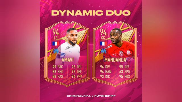 Amavi & Mandanda Dynamic Duo Marseille Objectives Cards Stats Predicted - FIFA 22 смотреть онлайн