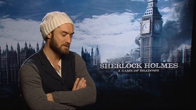 Sherlock Holmes Game of Shadows exclusive interview with Robert Downey Jr, Jude Law and Stephen Fry смотреть онлайн