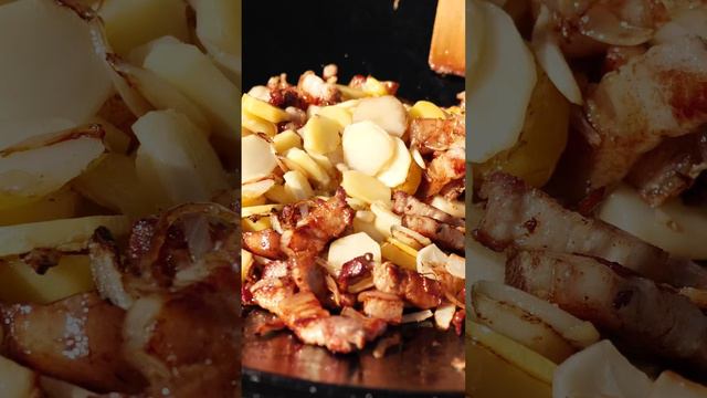 Омлет с лисичками на садже. смотреть онлайн