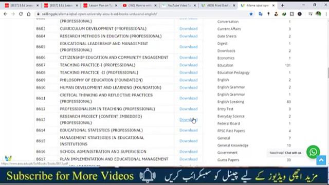 AIOU B.ED research project code 8613 | how to write B.ed research project course 8613 смотреть онлайн