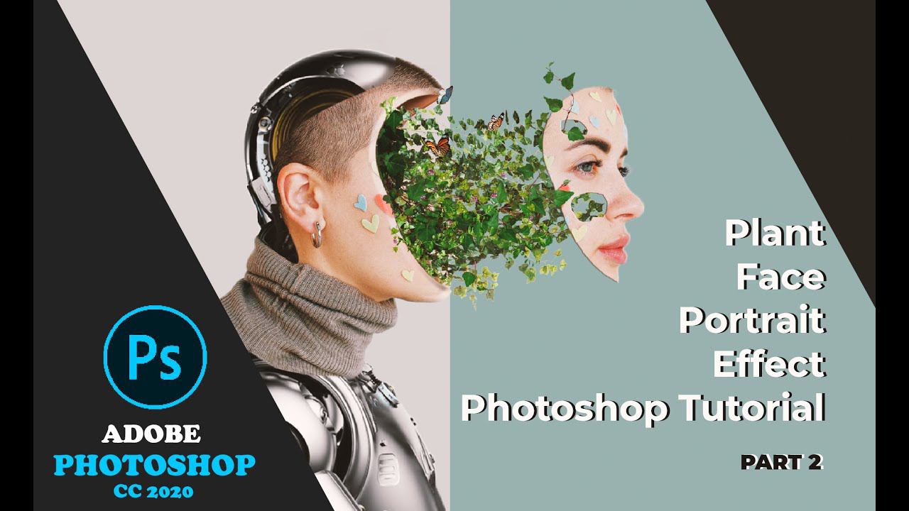 Эффект Marcelo Monreal / Портрет Plant Face Portrait Effect Photoshop Tutorial / Часть 2 смотреть онлайн