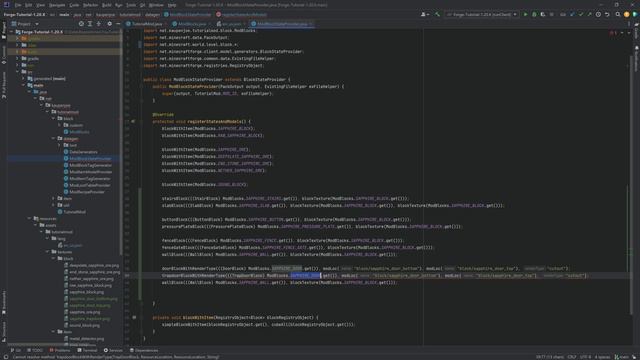 Forge Modding Tutorial - Minecraft 1.20: Stairs, Slabs, Button, Doors and more! | #13 смотреть онлайн