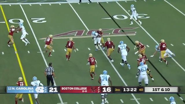 Javonte Williams (North Carolina RB) vs Boston College (2020) смотреть онлайн