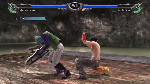 SoulCalibur V - Mummy Mask vs Jin Kazama - Tekken смотреть онлайн