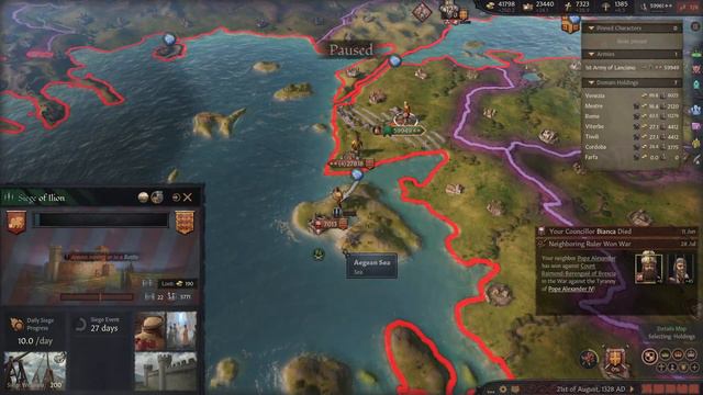 Crusader Kings III: Venice, City of Wonders #14 - Collector of Metropolis + Timelapse [Series A] смотреть онлайн