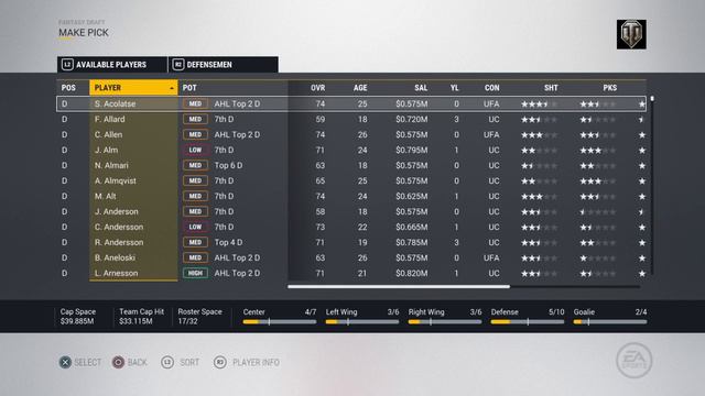 NHL 17 Franchise Mode Fantasy Draft Colorado Avalanche EP: 1 The Draft смотреть онлайн