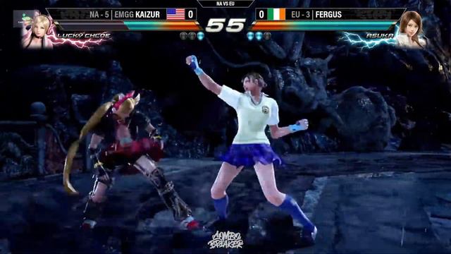 WAIFU SHOWDOWN | KAIZUR vs FERGUS | NA vs EU 10v10 - Tekken 7 CB2022 Day 1 смотреть онлайн