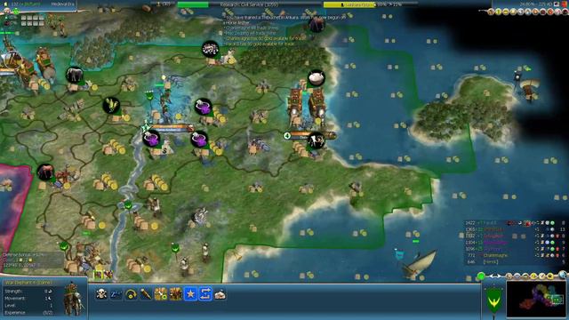 Civ 4 Deity 37 | Suleiman | Part 2 - Chasing a runaway Pacal смотреть онлайн