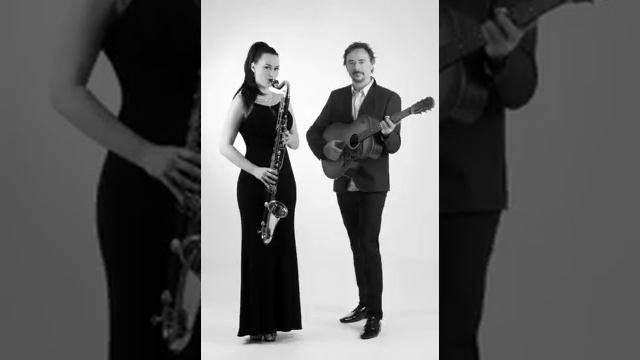 White Christmas on bass clarinet accompanied by guitar смотреть онлайн