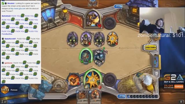 Unlucky Forsen Rages: "NOT LIKE THIS" (Hearthstone) смотреть онлайн