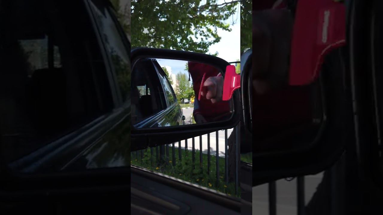 Силиконовый скребок для удаления воды с боковых зеркал