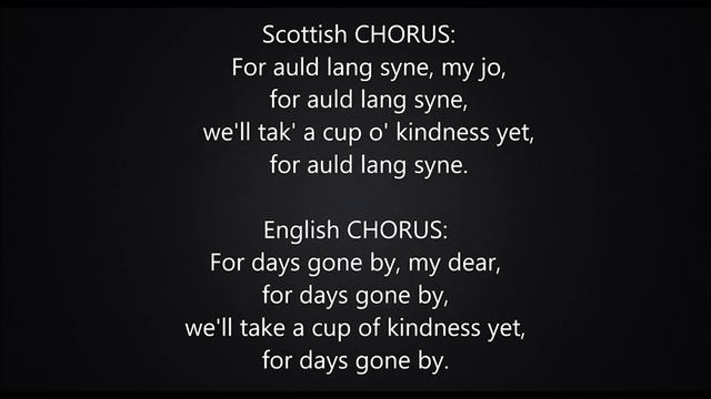 Auld Lang Syne - Original Scottish with English Translation смотреть онлайн