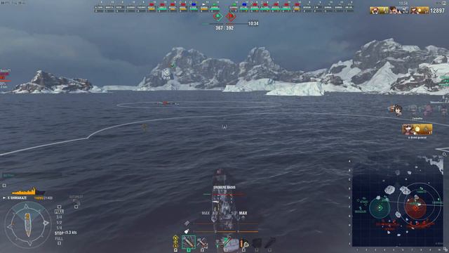 World of Warships: Shimakaze with Kantai Collection Mods смотреть онлайн