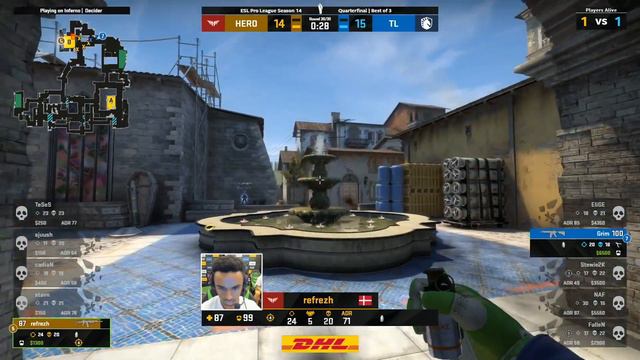 Ismail 'refrezh' Ali клатч 1vs5 против Liquid смотреть онлайн