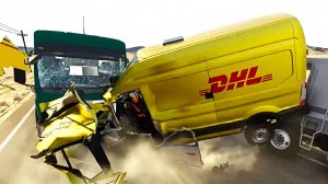 Реалистичные автомобильные аварии #2 - BeamNG Drive