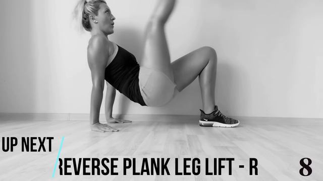 4 MIN REVERSE PLANK WORKOUT – TABATA SONG REAL TIME – 8 REVERSE PLANK VARIATIONS смотреть онлайн