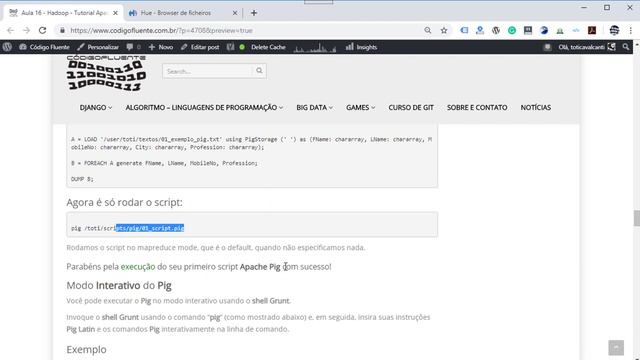 Aula 16 - Hadoop - Tutorial Apache Pig смотреть онлайн