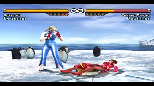 Tekken 5 Nina blue color Leaping Heel Hold on Anna смотреть онлайн