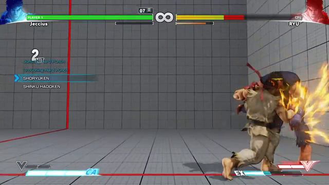 STREET FIGHTER V 1.02 Ryu Trials Preview