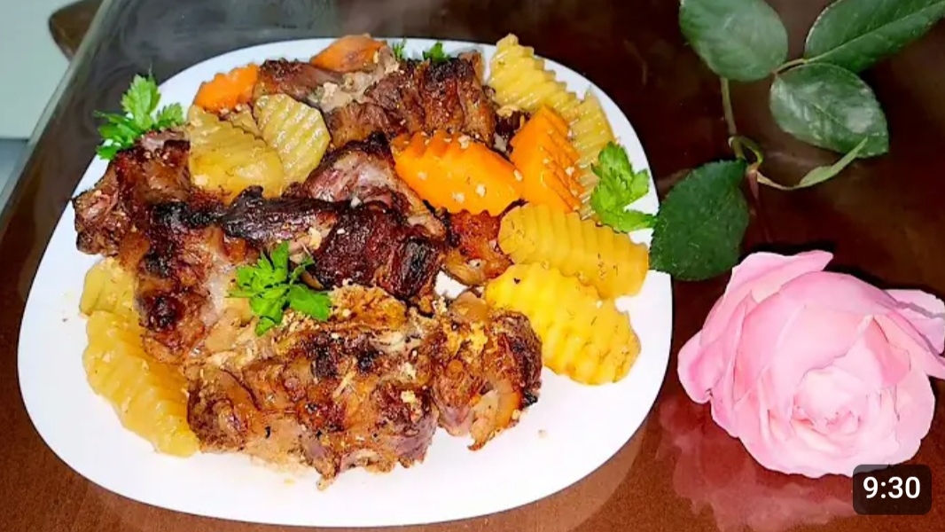 ГОТОВИМ ГОВЯЖИЙ ХВОСТ С КАРТОФЕЛЕМ В ДУХОВКЕ.???? смотреть онлайн