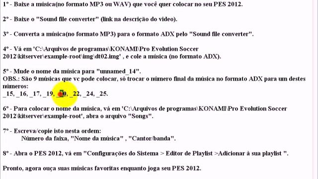 Como colocar música no PES 2012 смотреть онлайн