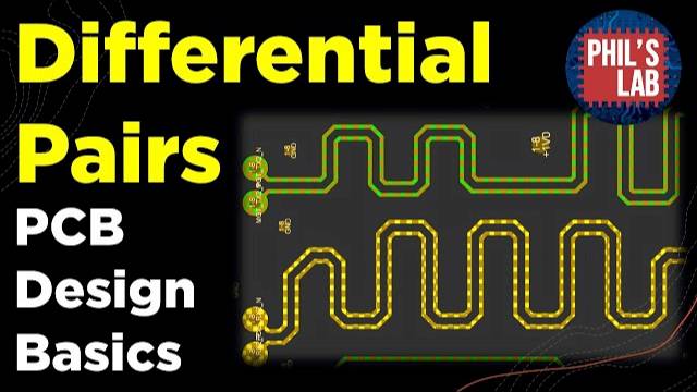 Differential Pairs - PCB Design Basics - Phil's Lab #83 смотреть онлайн
