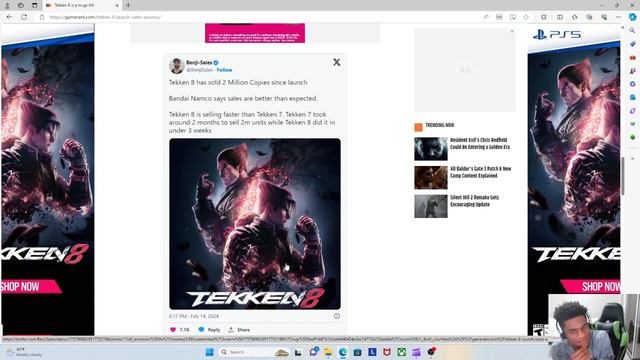 My Thoughts on Tekken 8 Selling 2 million Copies in 3 Weeks смотреть онлайн