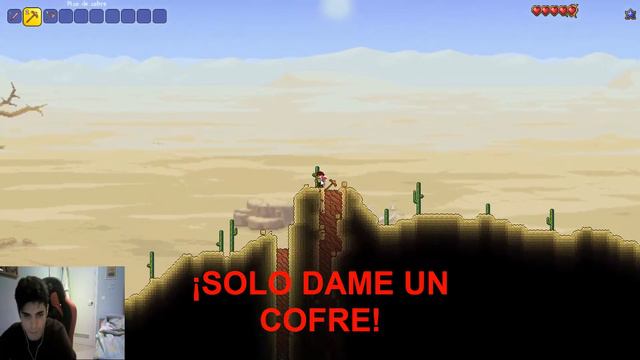 Terraria, pero con una piedra agobiante, Terraria, but with encumbering stone. ¡¿DÓNDE HAY COFRES?! смотреть онлайн