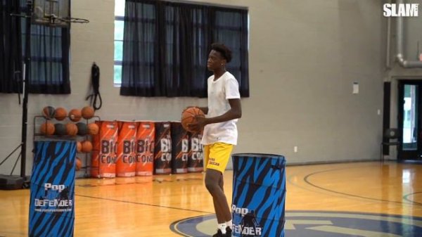 AJ Dybantsa Workout With Trainer Brandon Ball