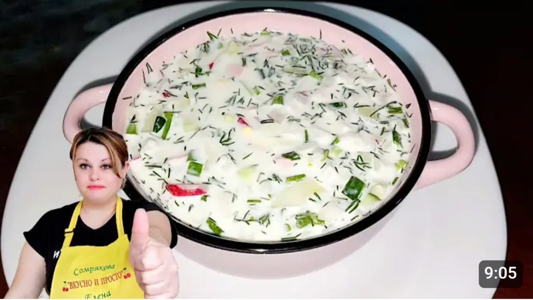 ОКРОШКА НА МИНЕРАЛКЕ С МАЙОНЕЗОМ.🥣🥒🥚🥔 смотреть онлайн