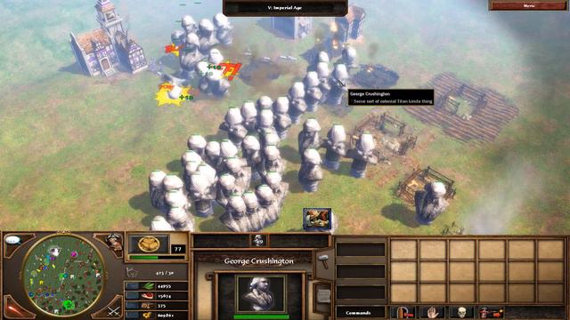 Age of Empires III: Gorge Crushington War | Destroying Enemy Base | Gameplay - PC (HD) смотреть онлайн