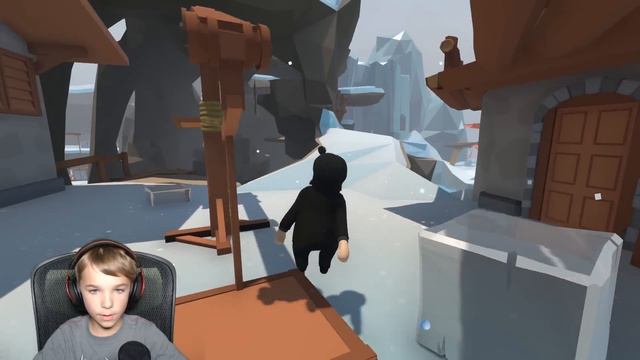 JOHN WICK AND BATMAN PLAYING NEW ICE MAP in HUMAN FALL FLAT смотреть онлайн
