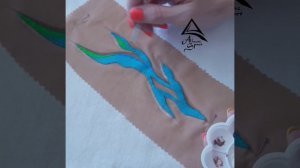 Обучение пошиву купальников для художественной гимнастики.  Роспись ткани