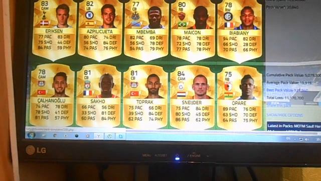 Открытие паков В FIFA 16 симулятор смотреть онлайн