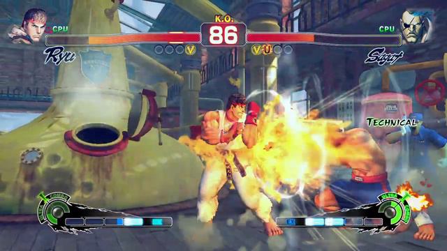 Ultra Street Fighter 4 - Ryu Vs Sagat [Hardest] смотреть онлайн