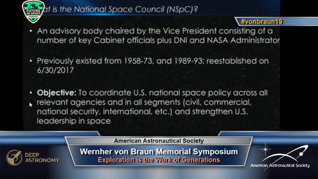 2019 Wernher von Braun Memorial Symposium - Morning Session pt2 смотреть онлайн