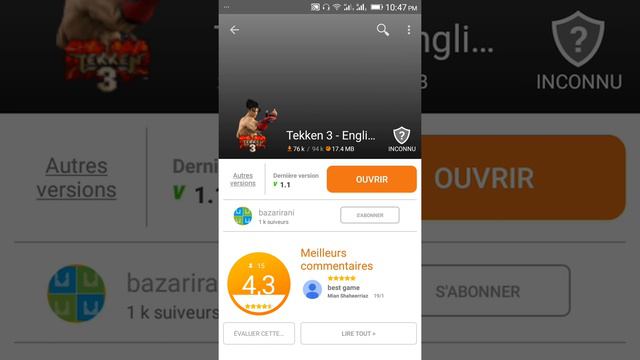 Comment fait télécharger tekken 3 gratuit à Android смотреть онлайн