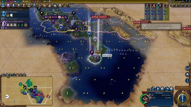 Deity, but EVERY time ANY unit dies, I give the AI one city #1 (Deity Civ 6 Rome, TSL Europe) смотреть онлайн