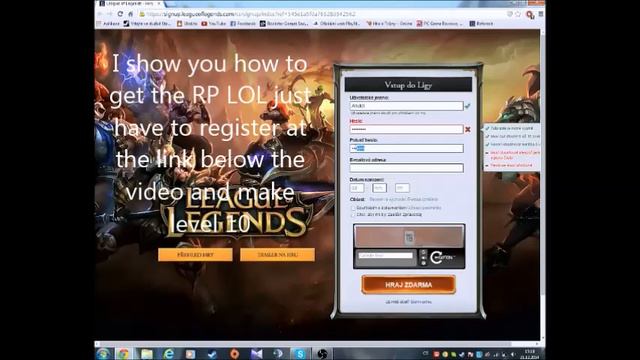 RP free to League of Legends(zdarma RP do League of Legends) смотреть онлайн