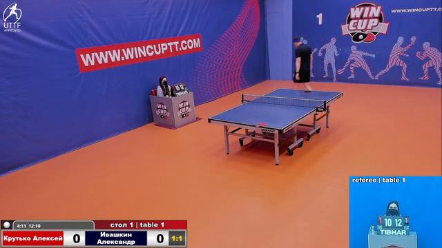Крутько Алексей 1-3 Ивашкин Александр Турнир Восток 1 WINCUP 07.01.22 Прямая трансляция Зал 1 смотреть онлайн