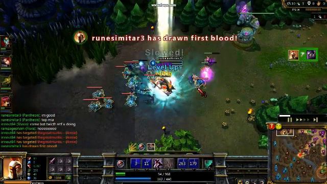 pro first blood on Pantheon, League Of Legends, смотреть онлайн