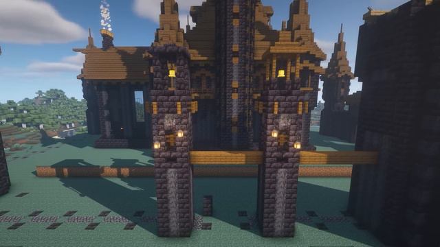 Minecraft: How to build a Blackstone Medieval Castle Part 2 | Tutorial смотреть онлайн