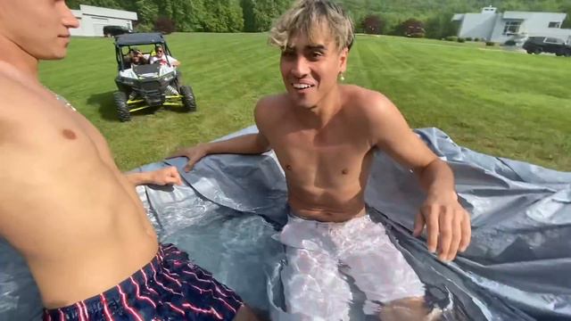INSANE PICKUP TRUCK POOL CHALLENGE! смотреть онлайн