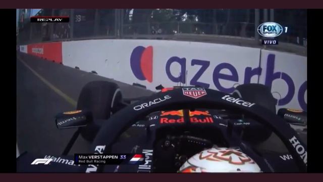 VERSTAPPEN CRASH AT BAKU / ACCIDENTE MAX VERSTAPPEN смотреть онлайн