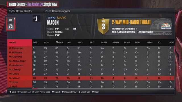 NBA 2K24: Denver Nuggets 1991-92 classic team (PS5) Jordan Era Roster смотреть онлайн